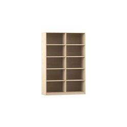 Flexeo Bibliotheksregal Herkules, Ahorn honig, HxBxT: 190x126x38 cm