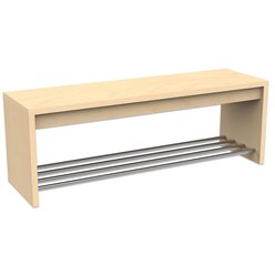 Flexeo Garderobenbank Armadio, BxTxH: 120 x 35 x 38 cm, Eiche natur