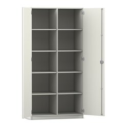 Flexeo Schrank, 10 Fcher, Mittelwand, 2 Tren, HxBxT: 190 x 94,4 x 50 cm