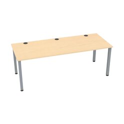 Flexeo Schreibtisch, Buche hell, Breite 200 cm