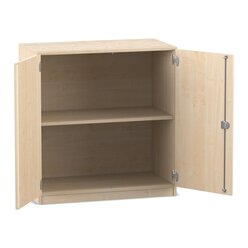 Flexeo Unterschrank, Ahorn hell, 2 Fcher, Drehtren, HxBxT: 99,1x94,4x40 cm, Bogengriff mit Schloss