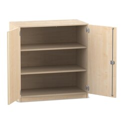 Flexeo Unterschrank, Ahorn honig, 3 Fcher, HxBxT: 99,1x94,4x40 cm, Bogengriff mit Schloss