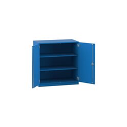 Flexeo Unterschrank, Dekor blau, 3 Fcher, HxBxT: 99,1 x 94,4 x 50cm, Schloss