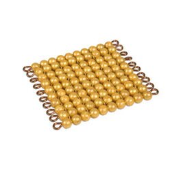 Goldquadrat 10x10 goldene Perlen, lose Perlen Kunststoff, ab 6 Jahre