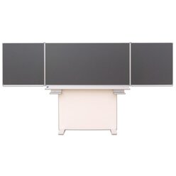 Gestell-Klappschiebetafel, anthrazit, 150x100cm, freistehend und GS-geprft