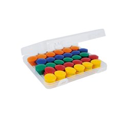 Set Haft-Magnete 21 mm  in Box, 72 Stck