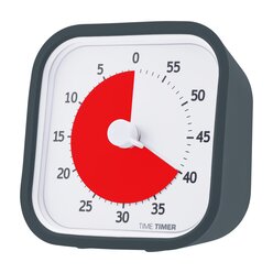 Time Timer MOD 8x8 cm, inkl. berzug in grau