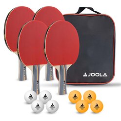 JOOLA Set TEAM SCHOOL, 4 Tischtennisschlger und 8 Blle