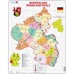 Larsen Lernpuzzle Puzzle Bundesland Rheinland-Pfalz (politisch)