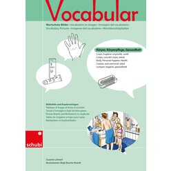 Vocabular Wortschatz-Bilder - Krper, Krperpflege, Gesundheit, Kopiervorlage, 3-99 Jahre