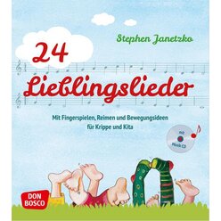 24 Lieblingslieder, Liederbuch inkl. Audio-CD, 2-6 Jahre