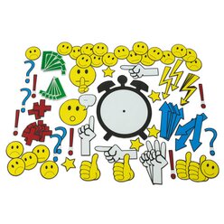 Magnetische Emoticons und Diskussionssymbole, ab 9 Jahren