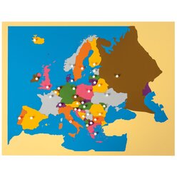 Montessori Puzzlekarte Europa, ab 5 Jahre