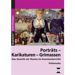 Portrts - Karikaturen - Grimassen, Foliensatz, 7.-10. Klasse