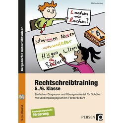 Rechtschreibtraining, Buch inkl. CD-ROM, 5.-6. Klasse