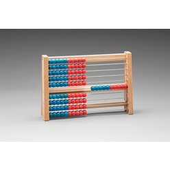 Rechenrahmen 100er, 10/10 rot/blau aus ReWOOD