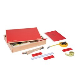 Montessori Mess-Set 1: Gre: Lngen-Messung m. Kartensatz (Klassensatz fr 12 Kinder)