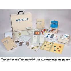 SON-R 2-8 Non-verbaler Intelligenztest (Testkoffer mit Testmaterial, inkl. Auswertungsprogramm ohne Auswertungsbogen und Manual)