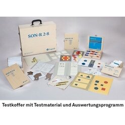 SON-R 2-8 - Non-verbaler Intelligenztest (Testkoffer mit Testmaterial, inkl. Auswertungsprogramm ohne Auswertungsbogen und Manual)