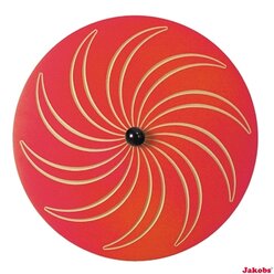 Wandkreisel-Set Spirale/Welle, je  65 cm, inkl. einer Wandhalterung