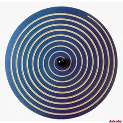 Wandkreisel-Set Spirale/Welle, je  65 cm, inkl. einer Wandhalterung