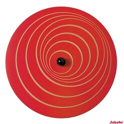 Wandkreisel-Set Spirale/Welle, je  65 cm, inkl. einer Wandhalterung