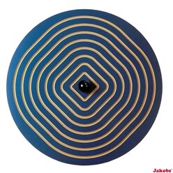 Wandkreisel-Set Spirale/Welle, je  65 cm, inkl. einer Wandhalterung