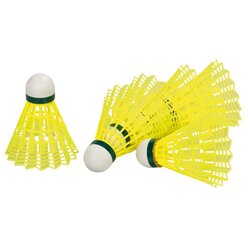 Badminton-Blle, grn - Geschwindigkeit langsam, 6 Stck