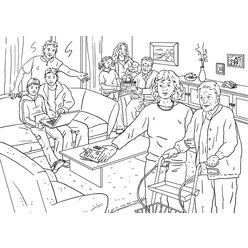 Vocabular Wortschatz-Bilder - Familie und soziales Umfeld, Kopiervorlagen, 3-99 Jahre