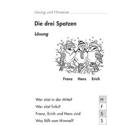 Lesen und verstehen, Aufgaben fr das Leseverstehen A, 2.-3. Klasse