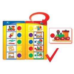 Flocards Junior Holzklappkasten, Lernsystem fr Kinder ab 2 Jahre