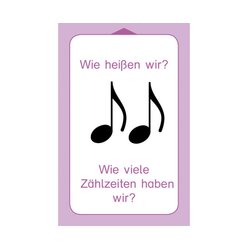 Allgemeine Musiklehre, 47 bungskarten