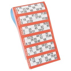 Bingo-Lotto-Block f�r 90 Kugeln 1 St�ck