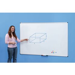 Compra Weiwandtafel, 120 x 90 cm mit Ablageflche