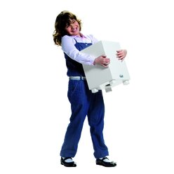 Kinderhocker mit Trommelfunktion, wei, Sitzhhe 38cm, 5-9 Jahre