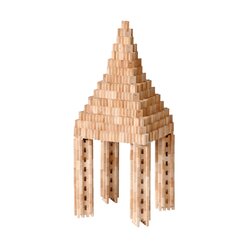Dusyma-Steckbausteine Holz, 500 Stck, ab 3 Jahre