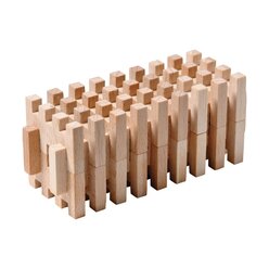 Dusyma-Steckbausteine Holz, 500 Stck, ab 3 Jahre