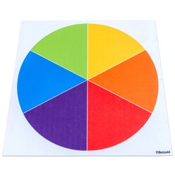Farbkreis Teppich, 75 cm, ab 3 Jahren