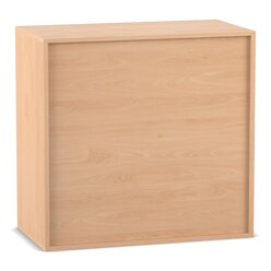 Flexeo Aufsatzregal, 3 F�cher, Buche hell, HxBxT: 90,9 x 94,4 x 48 cm