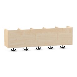 Flexeo Hngegarderobe Armadio, Ahorn honig, HxBxT: 33 x 100 x 23 cm, mit 5 Haken