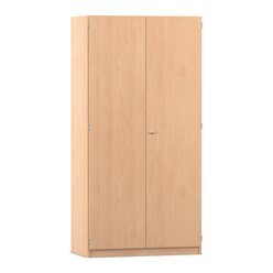 Flexeo Papierschrank Lars, Buche hell, 15 Fachbden, Bogengriff mit Schloss, H x B x T: 190 x 94,4 x 60 cm