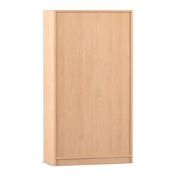 Flexeo Rollladenschrank mit Sockel, Buche hell, HxBxT: 150,5x80x40 cm, B�gelgriff eckig mit Schloss