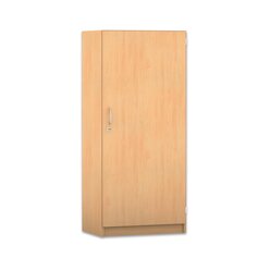 Flexeo mittelhoher Schrank, 4 Fcher, Transchlag rechts, Bogengriff mit Schloss, HxBxT: 143,9 x 64,1 x 40 cm