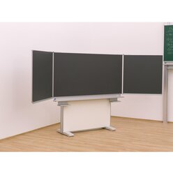 Gestell-Klappschiebetafel, anthrazit, 150x100cm, freistehend und GS-geprft