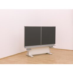 Gestell-Klappschiebetafel, anthrazit, 150x100cm, freistehend und GS-geprft