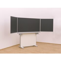 Gestell-Klappschiebetafel, anthrazit, 150x100cm, freistehend und GS-geprft