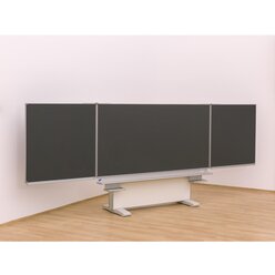 Gestell-Klappschiebetafel, anthrazit, 150x100cm, freistehend und GS-geprft