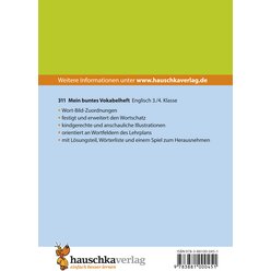 311 Mein buntes Vokabelheft - Englisch 3./4. Klasse
