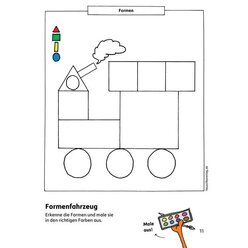 621 Kindergartenblock - Formen, Farben, Fehler finden ab 4 Jahre
