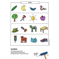 621 Kindergartenblock - Formen, Farben, Fehler finden ab 4 Jahre